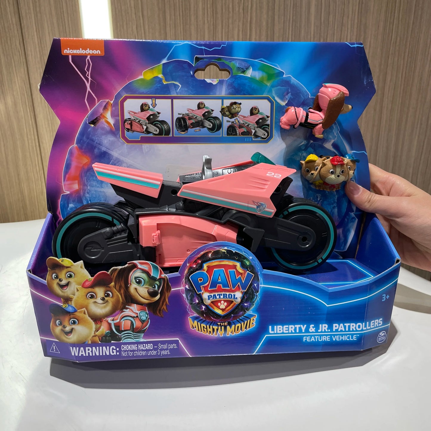 100% Original Paw Patrol Mighty Movie Liberty & Poms JR. Patrollers
