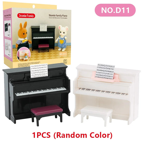 1:12 Miniature Furniture Forest Family Kitchen Toy Dining Table