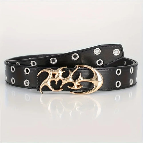 New Stylish Y2K Hollow PU Leather Fashion Punk Belt For Men