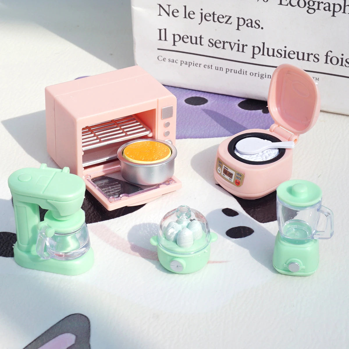 DIY Dollhouse Bear Biscuits 1/12 Miniature Furniture Toaster Oven