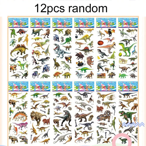 12pcs/set Children Bubble Stickers 3D Sticker Toy Plastic Multiple