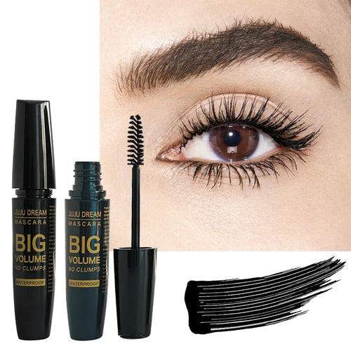 4D Black Mascara - Long-Lasting, Volumizing & Curling for All Skin