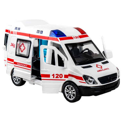 Children's Inertia Pull back Car Toy with Lighting Sound Simulation