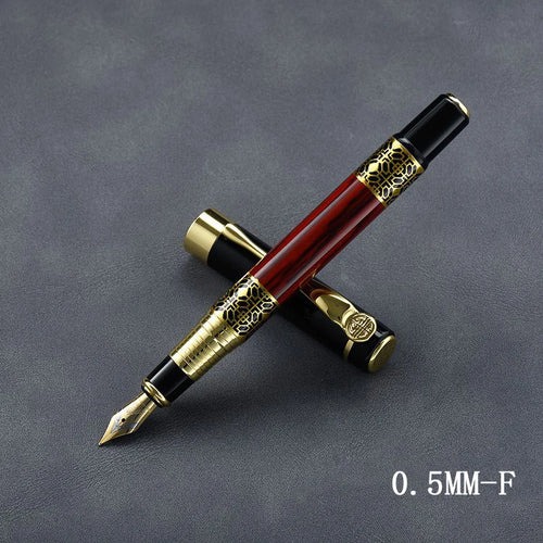 1-100Pcs/Set Retro Metal Fountain Pen Replaceable Ink Elegant Gift for