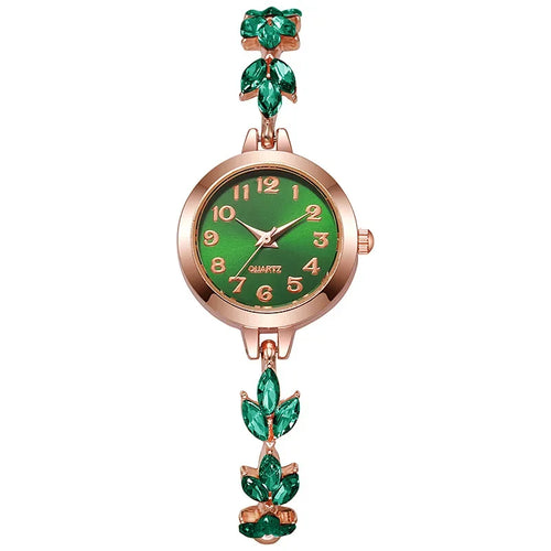 Elegant Women Watches Luxury Rhinestone Bracelet Bracelet Quartz Watch