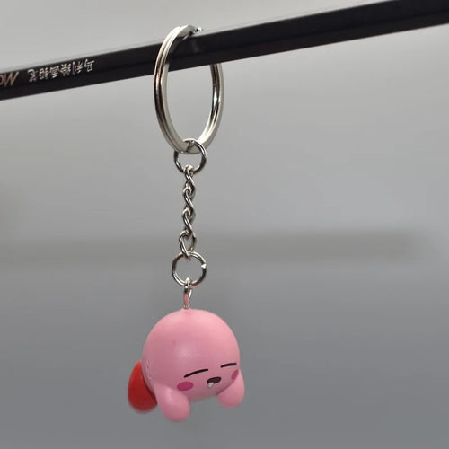 6 Models Super Cute Kawaii Kirby Figures Keychain Portable Popular