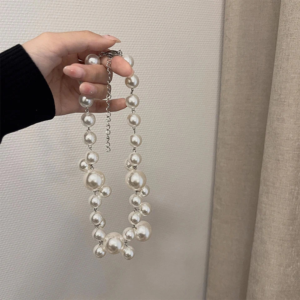 ZAKOL Elegant Imitation Pearl Necklace for Women Korean Fashion Perlas