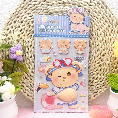 1PC Lovely Animal 3D Stereo Tummy Press Fun Stress Relief