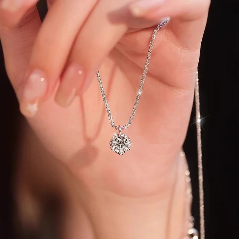 1Pc Exquisite Fashionable Necklace Zirconia Necklace for Women's