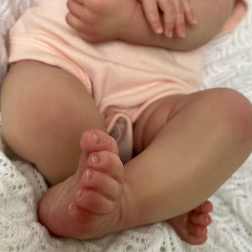 NPK 18inch Reborn Baby Doll Meadow Soft Body 100% handmade 3D Skin