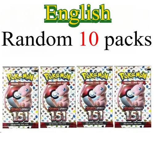 10 Pokémon Card Packs, Bright Stars,151 Prismatic Evolutions,PALDEAN