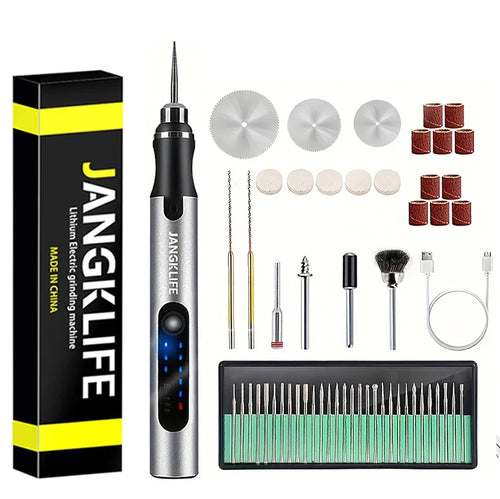 USB Cordless Rotary Tool Kit Woodworking Engraving Pen DIY For Jewelry
