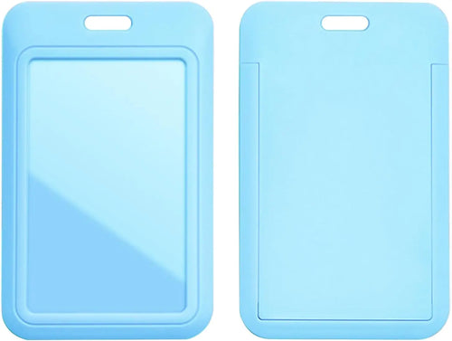 1 Pcs Sliding ID Badge Holder with Clear Window,ID Card Protector for