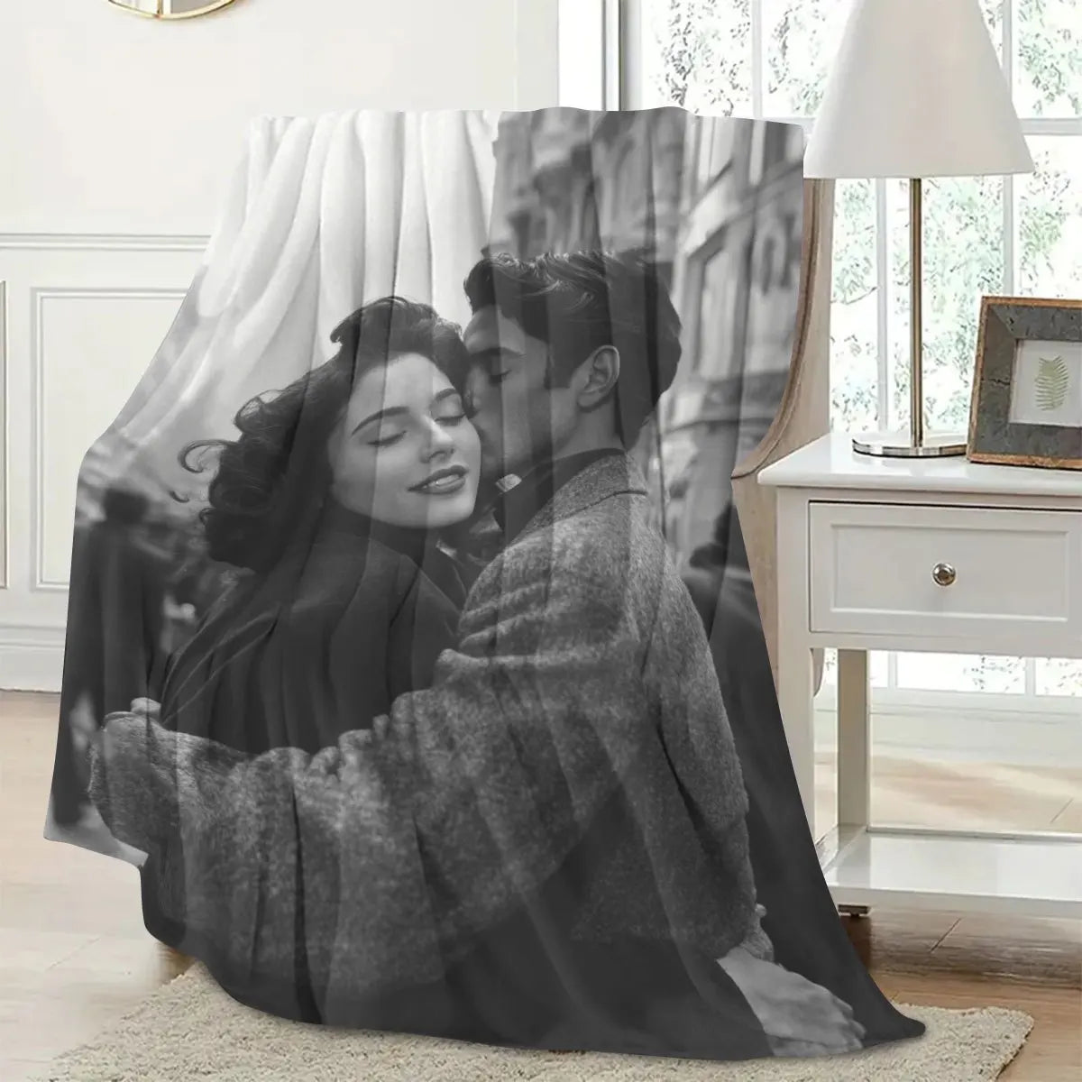 1 Piece of Custom DIY Personalized Photo Blanket for Your Loved One -