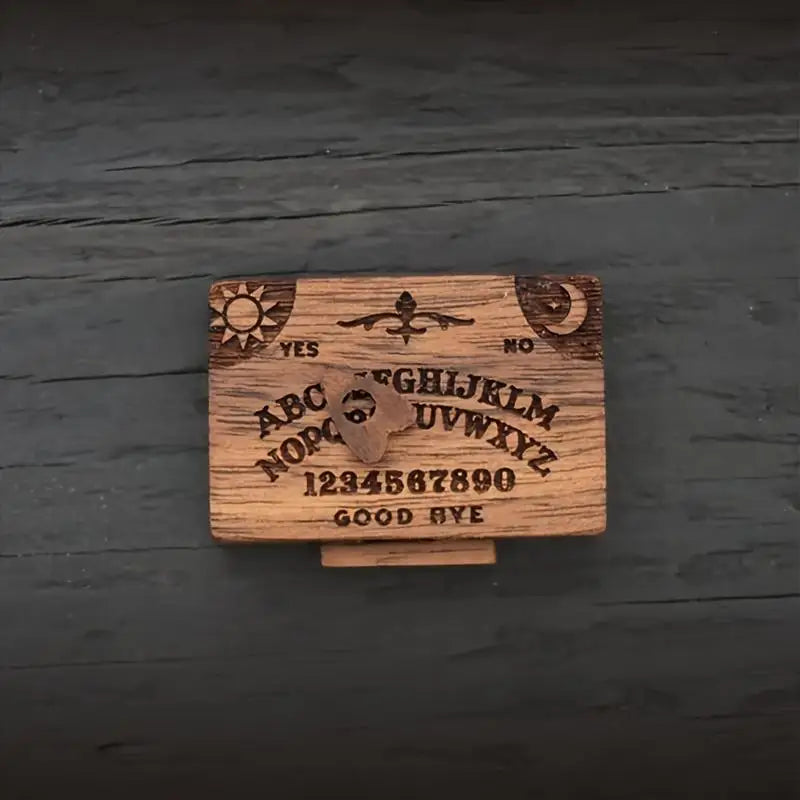 Mini Ouija Board Retro Miniature Spirit Board With Drawer Wooden