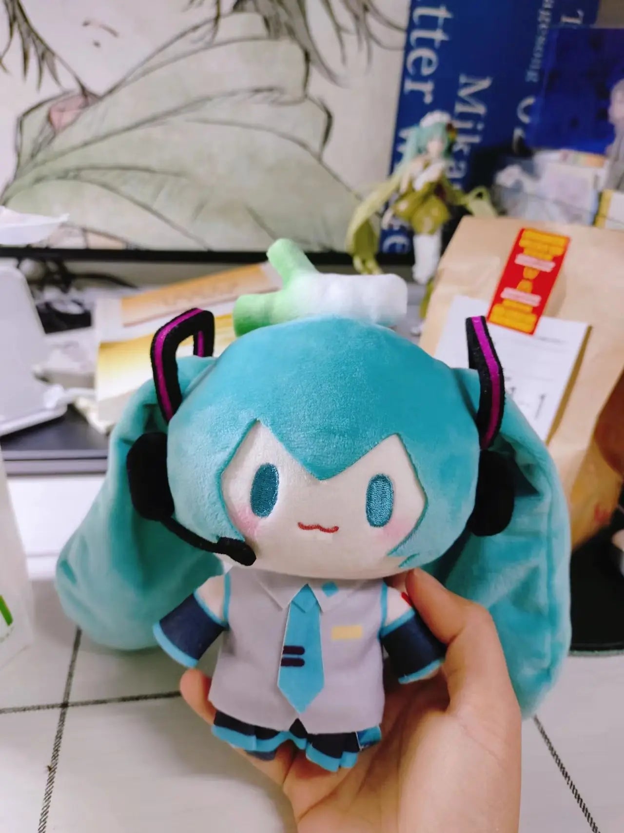 Hatsune Miku Fufu Plush Doll Presents Birthday Gifts Around Cute Doll