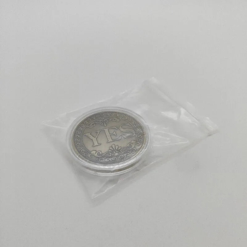 1PC Bronze Yes or No Commemorative Coin Souvenir Non-currency Coins