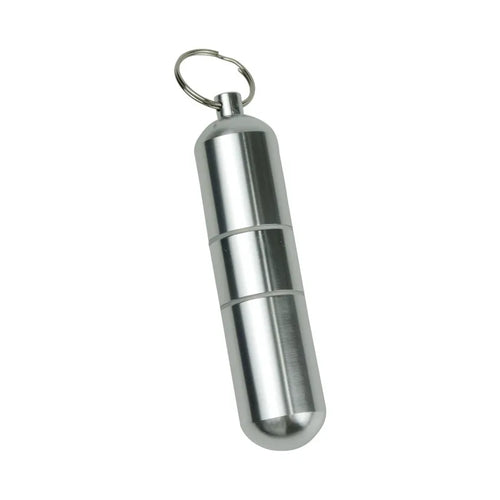 Silver Aluminum Waterproof Cigarette Box Multi-Purpose Pill Toothpick