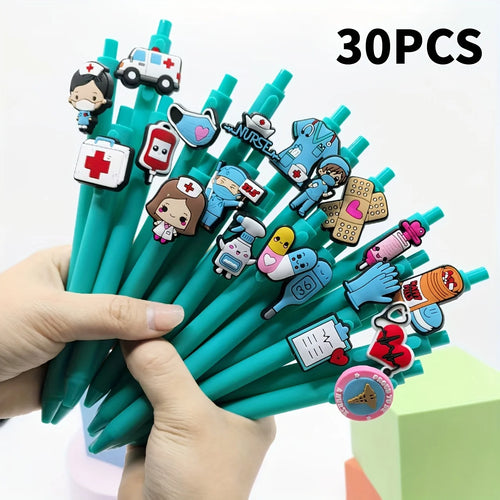 20/30/5pcs Nurse Doctor Writing Gel Pens Medical Record Pen Nurses Day