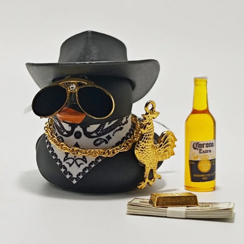 Cowboy Rubber Duck Car Ornament for Jeep Duck Car Dashboard