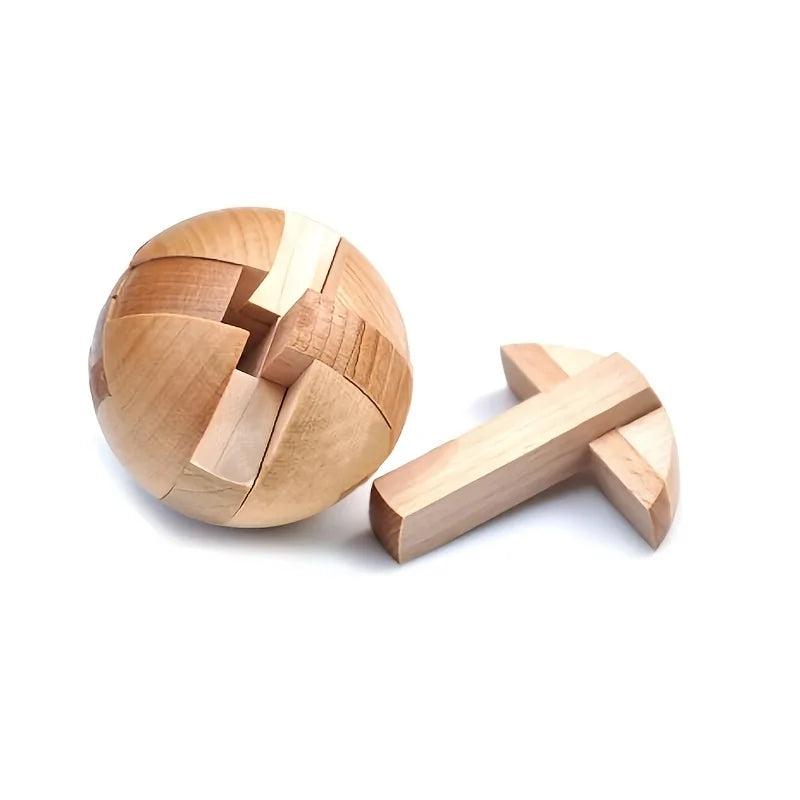 Wooden puzzle balls, home decorations for Halloween, Christmas, and