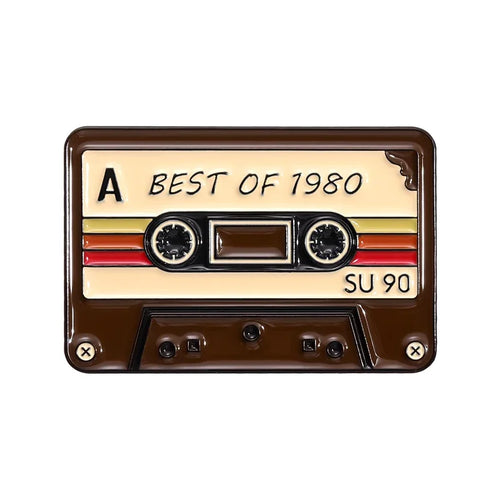 Tape Radio Metal Badge Clothing Music Matching Fashion Clothes Lapel