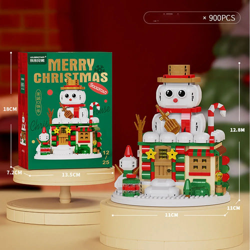 Christmas Gifts Micro Building Block Series Santa Claus Reindeer