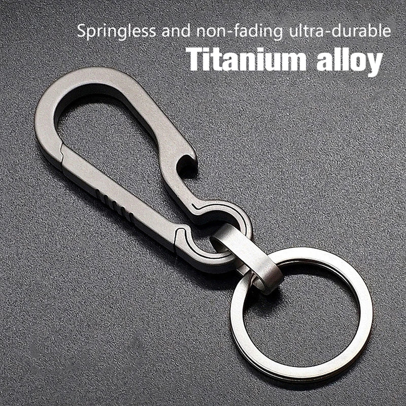 Titanium Buckles EDC Outdoor Tool Titanium Alloy Keychain Tiranium