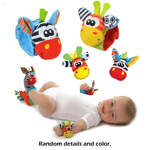 Baby Infant Wrist Rattle Socks Toys 0-12 Month Girl Boy Learning Toy