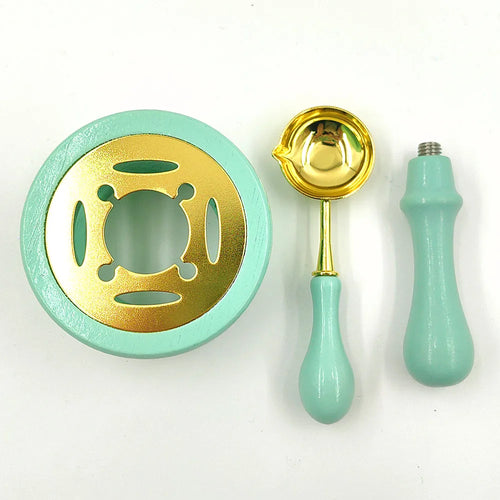 2/3pcs Wax Seal Set Wood Wax Melting Lacquer Furnace With