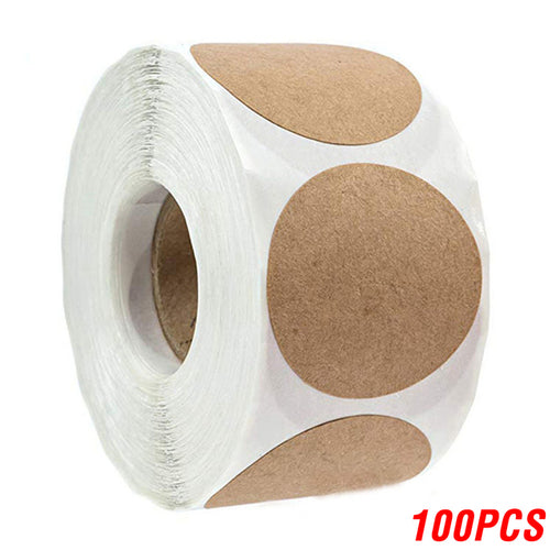 100-500pcs Vintage Kraft Paper Stickers Scrapbook Gift Stationery
