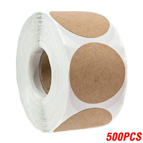 100-500pcs Vintage Kraft Paper Stickers Scrapbook Gift Stationery