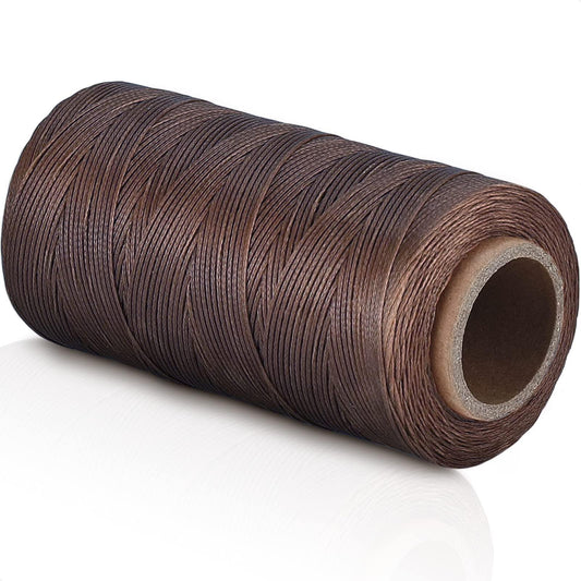 Waxed Thread 284 YARDS 150D 1mm Deep Brown Leather Sewing Waxed Thread