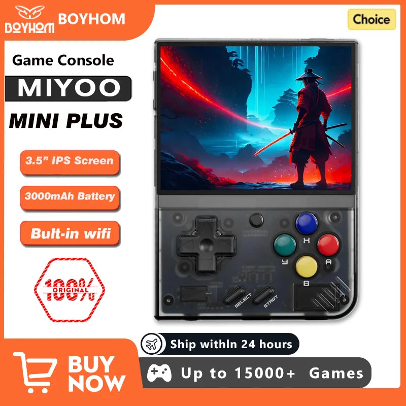 MIYOO Mini Plus Portable Retro Handheld Game Console 3.5-inch IPS HD