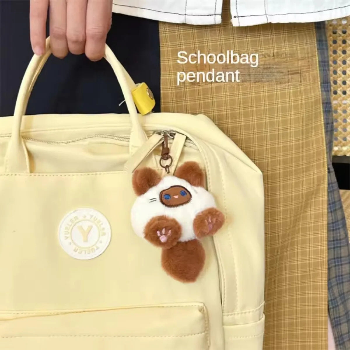 Cute Plush Cat Doll Pendant Girl Backpack Doll Pendant Couple Bag