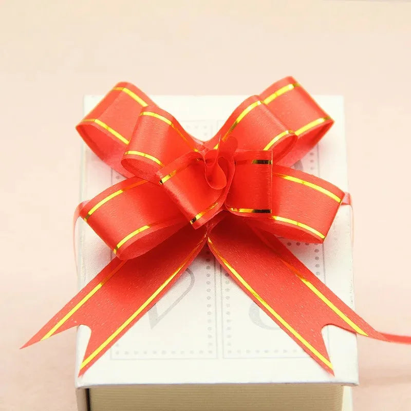100pcs Party Wedding Christmas Tree Hanging Decorated Ribbon Bow Bag