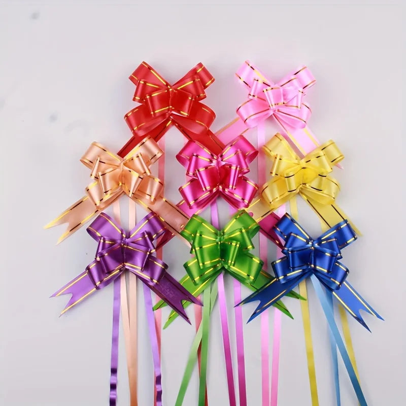 100pcs Party Wedding Christmas Tree Hanging Decorated Ribbon Bow Bag
