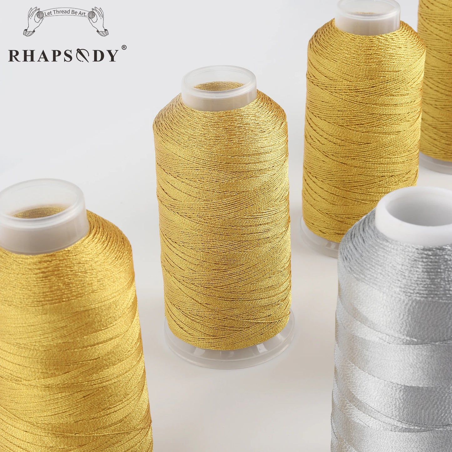 Rhapsody Metallic Thread 3/6/9/12 Strands Jewelry Thread Craft Gold