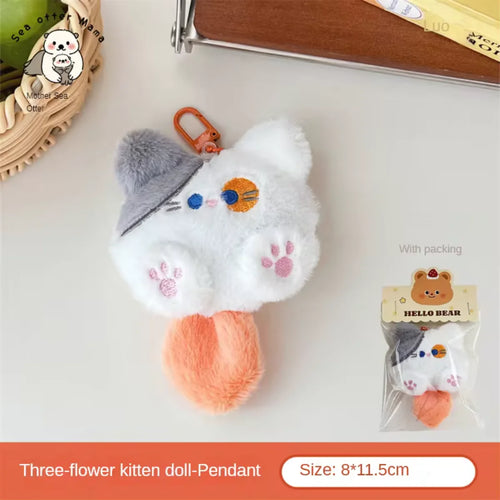 Cute Plush Cat Doll Pendant Girl Backpack Doll Pendant Couple Bag