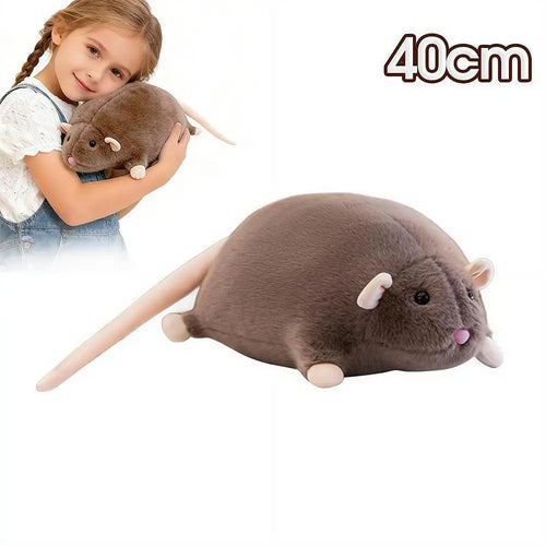 Cute 40/90cm Mouse Doll Plush Oversized Flower Branch Rat Doll Cartoon