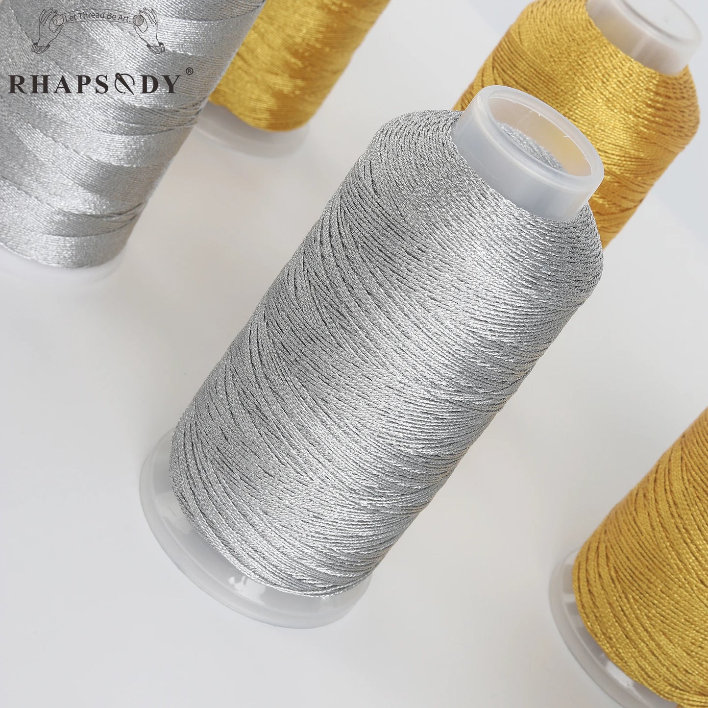Rhapsody Metallic Thread 3/6/9/12 Strands Jewelry Thread Craft Gold