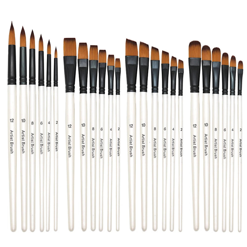 6pcs Artist Paint Brushes Set Artist Paintbrushes For Acrylic Oil