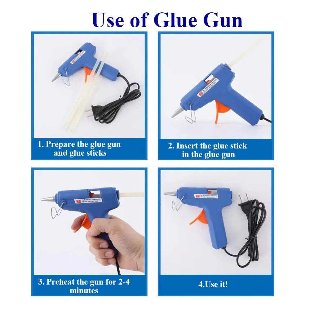 20W Mini Hot Glue Gun, Fast Preheating Glue Gun for Christmas Crafts