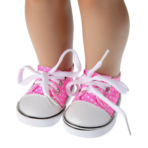 7 Cm Doll Shoes Clothes Handmade Boots For American 18 Inch Girl&43Cm