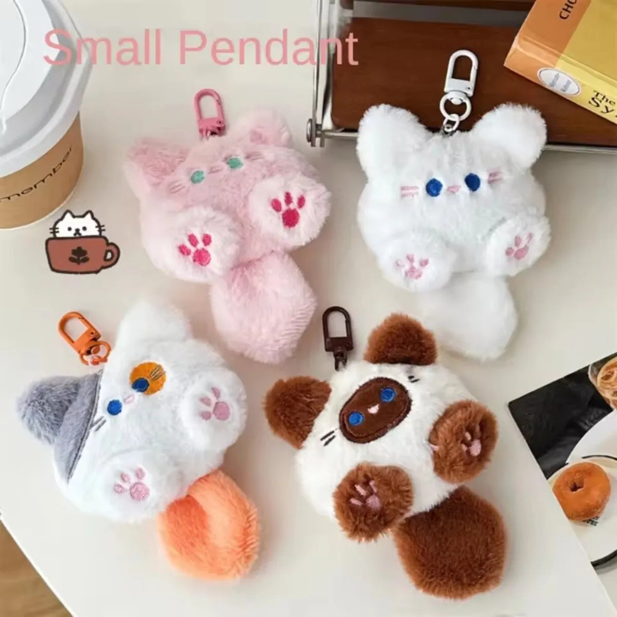 Cute Plush Cat Doll Pendant Girl Backpack Doll Pendant Couple Bag