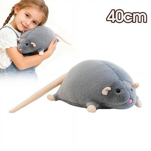 Cute 40/90cm Mouse Doll Plush Oversized Flower Branch Rat Doll Cartoon