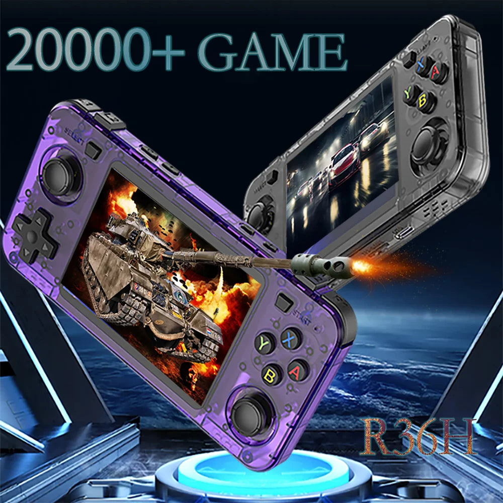 R36H ARKOS Retro Handheld Game Console Portable 64G 128G Pocket Video