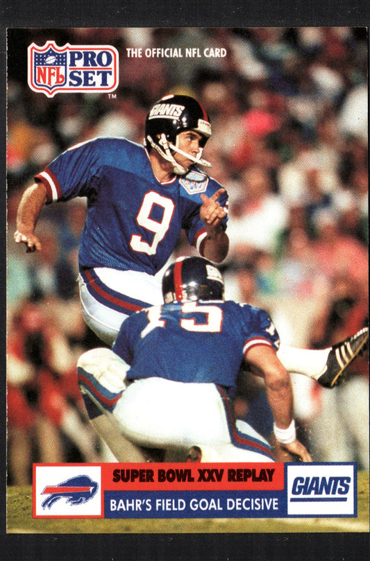 Super Bowl XXV Replay Matt Bahr New York Giants / Buffalo Bills #53 -