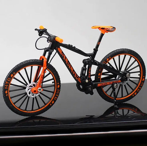 1:10 Mini Finger Mountain Bike Diecast Model Alloy Bicycle Simulation