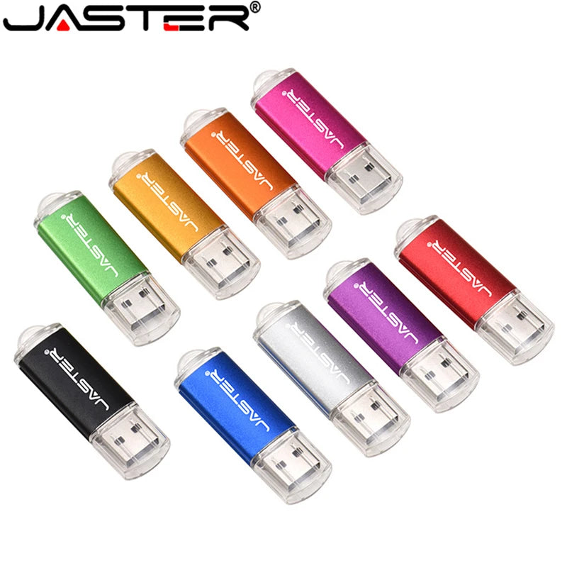 JASTER New Creative With Key Chain USB 2.0 Flash Drive 128GB 64GB 32GB